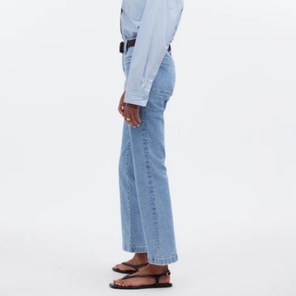 NWT Madewell Mid-Rise Kick Out Ankle Denim Jeans - Picture 2 of 13